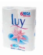 PACK 6 ROLLOS PAPEL HIGIENICO DOMESTICO EXTRA